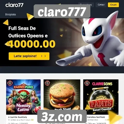 Ofertas promocionais e bônus disponíveis no claro777