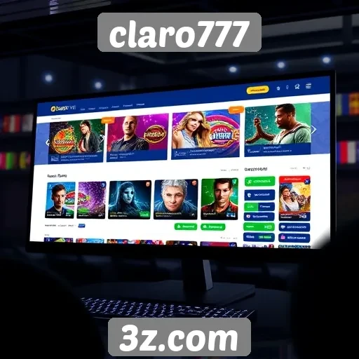 Experiência do usuário no portal claro777